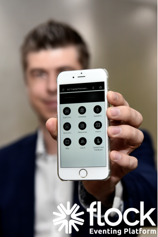 screenshot of Flock Eventing Platform